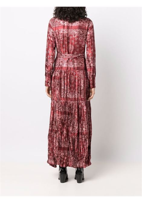 Red paisley-print shirt dress - women GOLDEN GOOSE | GWP00824P00063381268